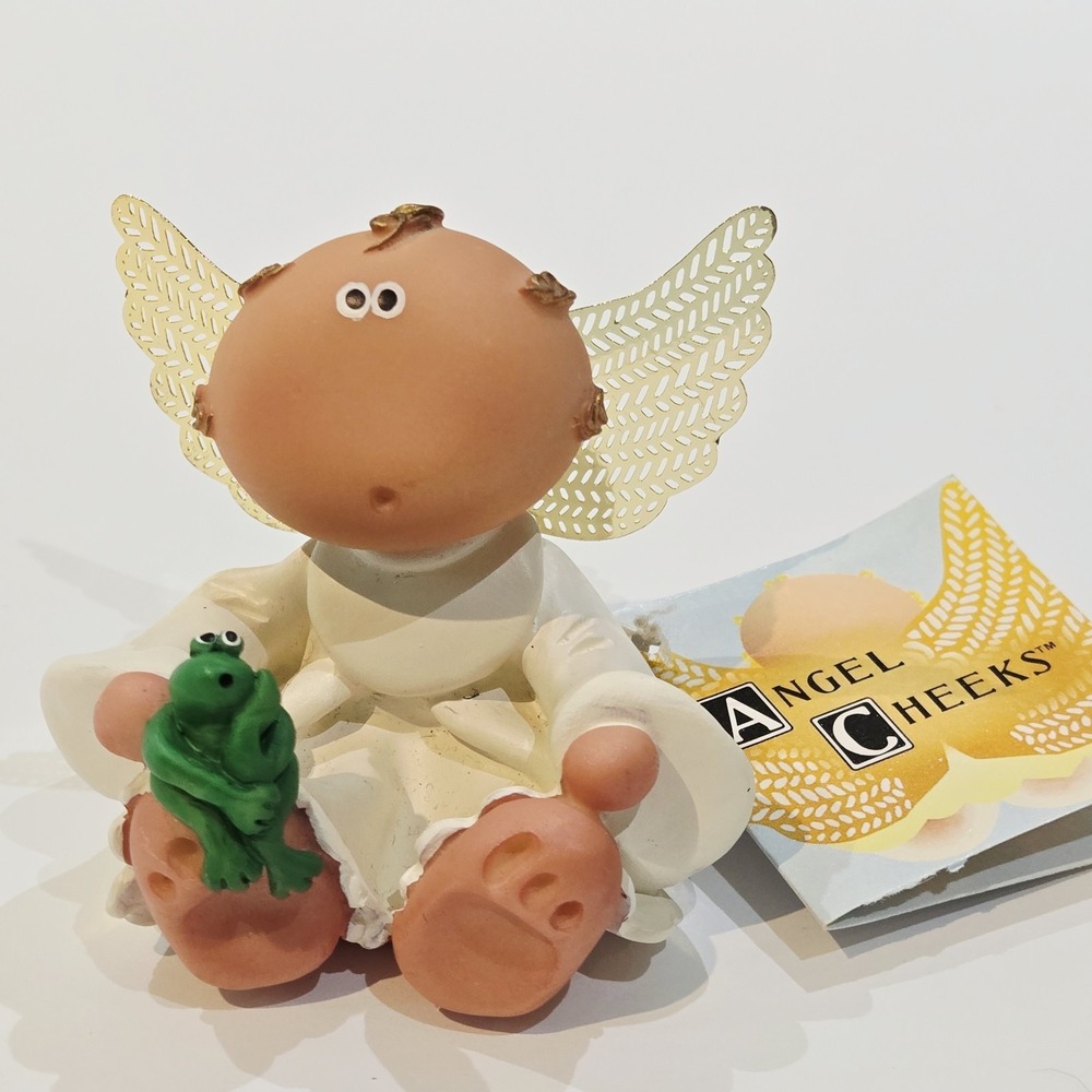 Kirk's Kritters Angel Cheeks Angel With Frog 21805 New 2001!